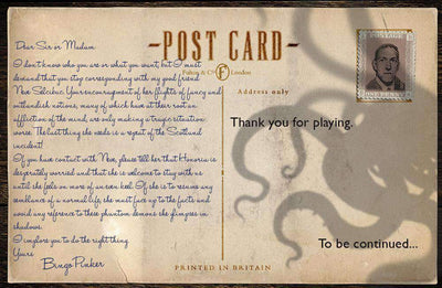 Cthulhu Britannica London: Αξουδώσεις εκστρατείας PostCard (Kickstarter) Kickstarter Ρόλος παίζοντας αξεσουάρ Cubicle7