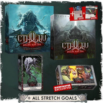 Cthulhu Death pode morrer: medo do desconhecido All Knowled Pledge Purdle (Kickstarter pré-encomenda especial) Kickstarter Board Game CMON KS001320A