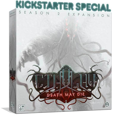 Ο θάνατος του Cthulhu μπορεί να πεθάνει: Επέκταση εποχής 2 (Kickstarter Pre-Order Special) Board Game Geek, Kickstarter παιχνίδια, παιχνίδια, επεκτάσεις επιτραπέζιων παιχνιδιών Kickstarter, επεκτάσεις επιτραπέζιων παιχνιδιών, CMON Limited, Cthulhu Death May Die - Επέκταση εποχής 2, τα παιχνίδια Steward, Συνεταιριστικά παιχνίδια παιχνιδιού, Rob Daviau CMON Περιορισμένος
