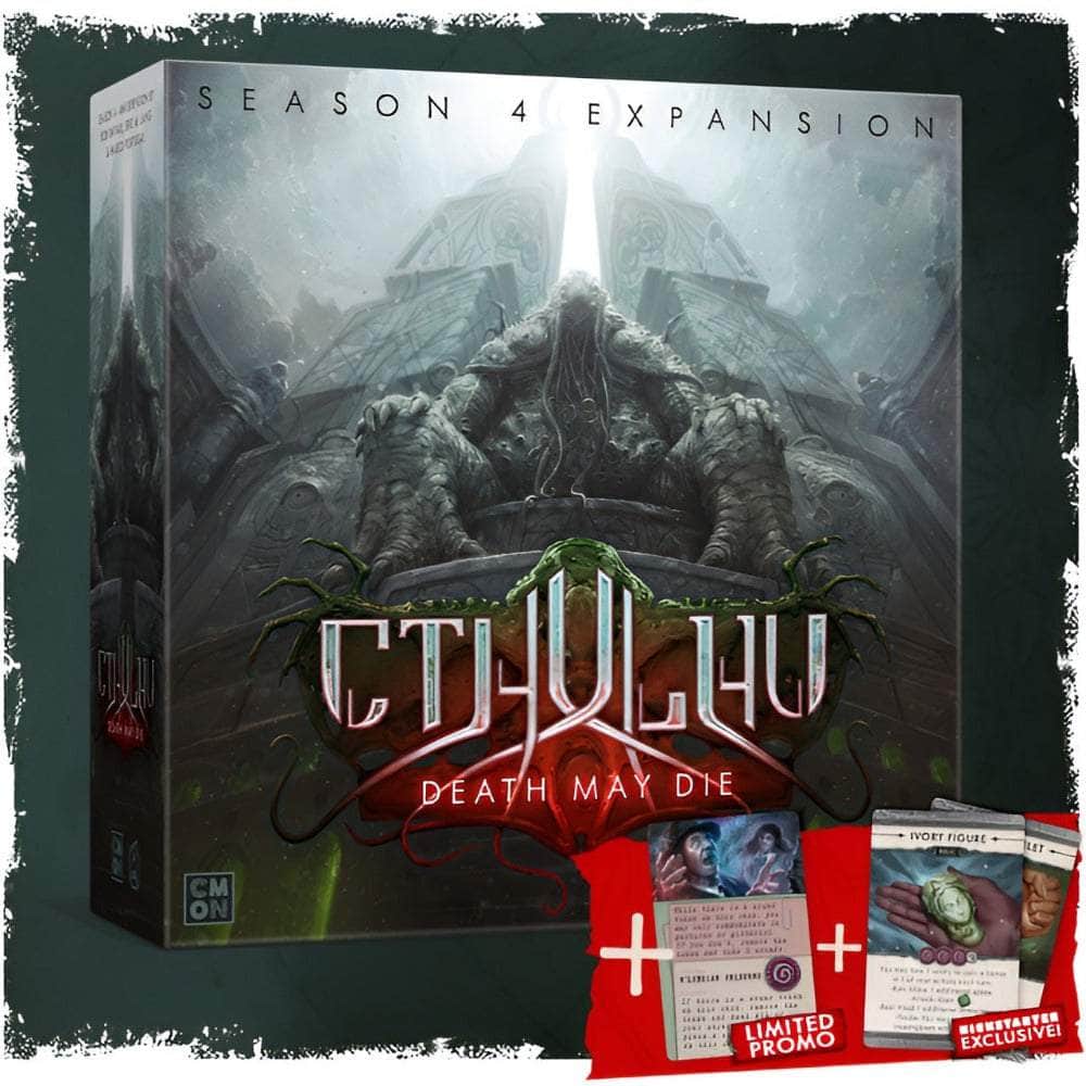 Cthulhu Death May Die: Temporada 4 Expansión (Kickstarter Pre-pedido Especial) Juego de mesa de Kickstarter CMON KS001322A