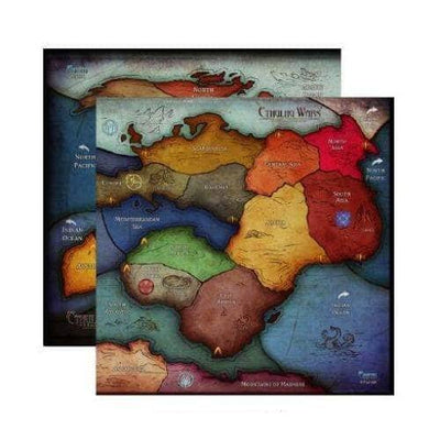 Guerras Cthulhu: mapa de 6-8 jogadores Earth (CW-M4) (Kickstarter pré-encomenda especial) Kickstarter Suplemento de jogo de tabuleiro Petersen Games KS000669G limitado