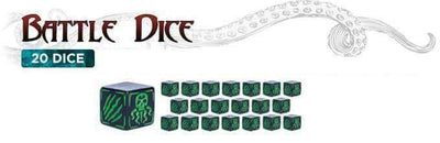 Cthulhu háborúk: Fekete és zöld Custom Dice 20 Pack (CW-E10) (Kickstarter Special) Kickstarter társasjáték-kiegészítő Arclight