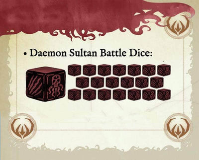 CTHULHU WARS: Daemon Sultan Battle Dice (Kickstarter Pré-encomenda especial) Acessório de jogo de tabuleiro Kickstarter Petersen Games KS000869N limitado