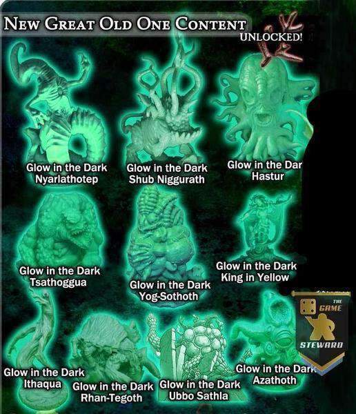 Cthulhu Wars: Glow in the Dark Miniatures Collection (CW-GL02) (Kickstarter Special) Kickstarter Game Accessory Arclight