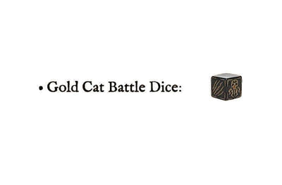 Cthulhu Wars: Gold Cat Battle Dice (Kickstarterin ennakkotilaus) Kickstarter Board Game -lisäosa Petersen Games Rajoitettu KS000869J