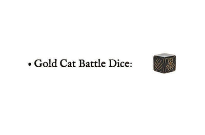 Cthulhu Wars: Gold Cat Battle Dice (Kickstarter förbeställning Special) Kickstarter brädspeltillägg Petersen Games Begränsad KS000869J