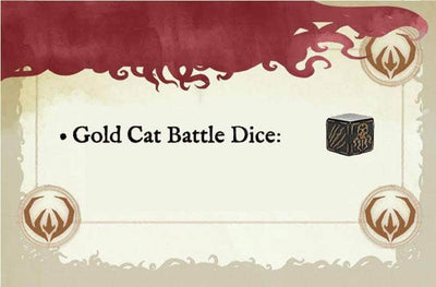 Cthulhu Wars: Gold Cat Battle Dice (Kickstarterin ennakkotilaus) Kickstarter Board Game -lisäosa Petersen Games Rajoitettu KS000869J