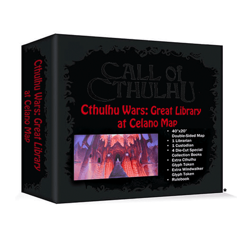 Cthulhu Wars: Great Library at Celaeno Map (CW-M5) (pre-ordine al dettaglio) Espansione del gioco del consiglio di vendita Petersen Games 0680569977922 KS000210P