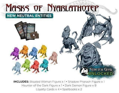 Guerras de Cthulhu: máscaras de Nyarlathotep (CW-U10) (Kickstarter Pré-encomenda) Expansão do jogo de tabuleiro Kickstarter Petersen Games 680569978233 KS000669p