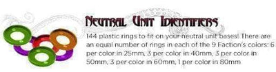 Cthulhu Wars: Identificadores de la unidad neutral (CW-U26) (Kickstarter Pre-Order Special) Accesorio de juego de mesa Kickstarter Petersen Games KS000669V limitado