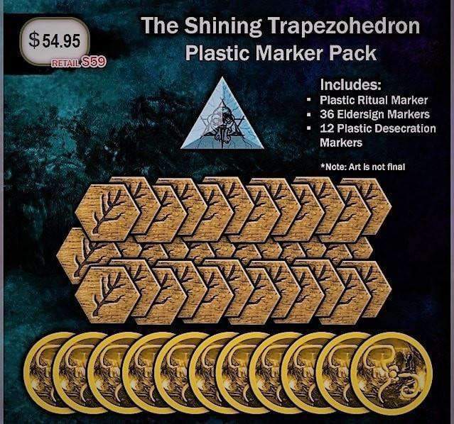 Guerras de Cthulhu: Shining Trapezohedron Plastic Marker Pack (CW-E15) Game de tabuleiro de varejo Arclight