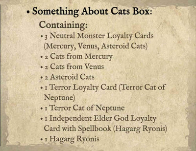 Cthulhu Wars: Noget ved Cats Box (Kickstarter Pre-Order Special) Kickstarter Board Game Petersen Games Begrænset KS000869I