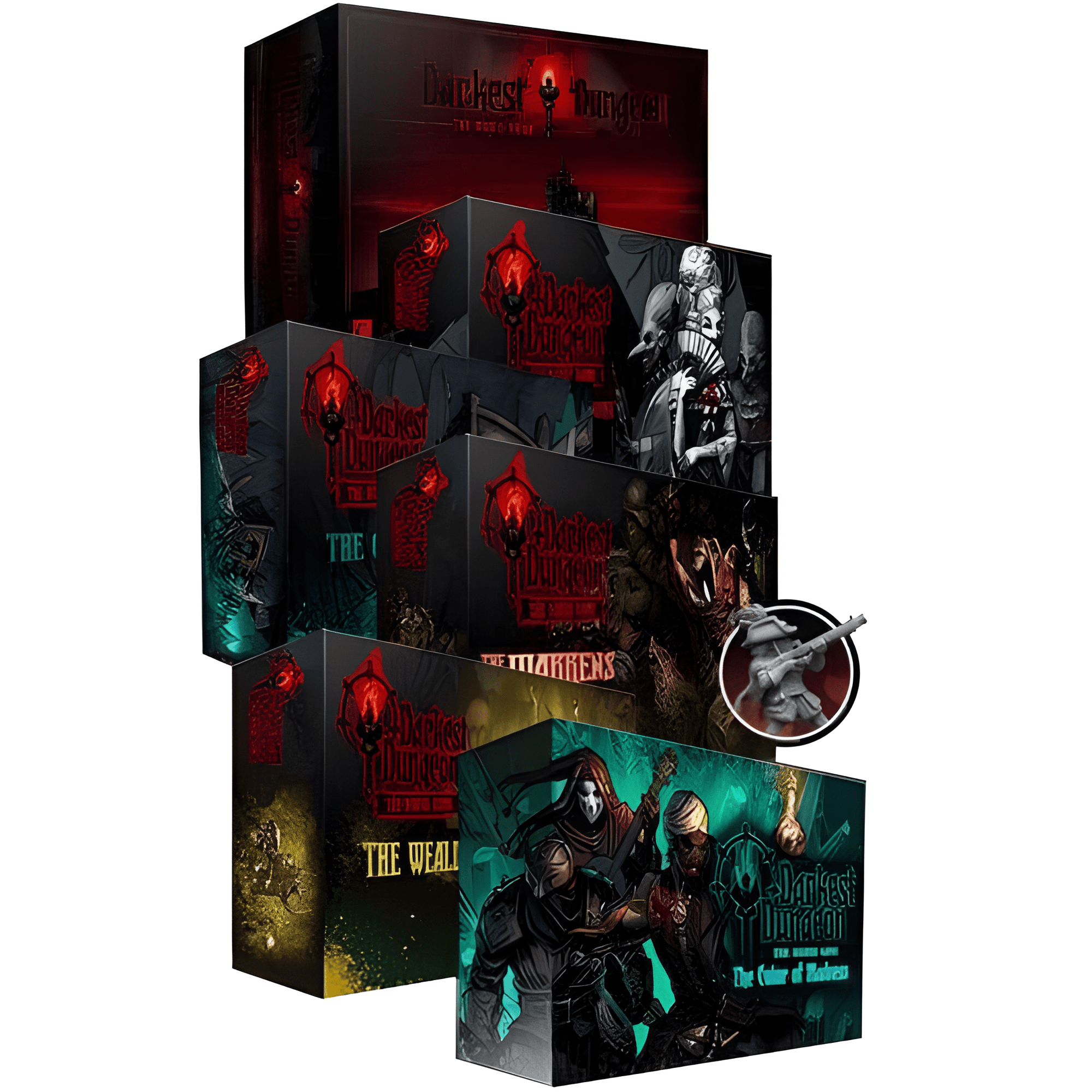 Darkest Dungeon: การเล่นเกมบรรพบุรุษ All-In Pledge Bundle (Kickstarter Pre-order พิเศษ) เกมบอร์ด Kickstarter Mythic Games KS001054A