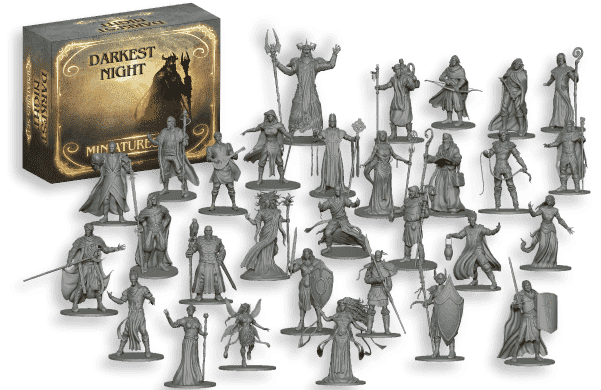 Night Darkest Night: Solo in miniatura di seconda edizione (Speciale Kickstarter) Supplemento di giochi da tavolo Kickstarter Victory Point Games
