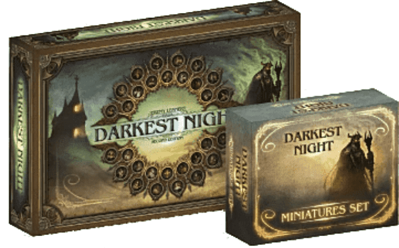 Darkest Night: الإصدار الثاني بالإضافة إلى حزمة المنمنمات (Kickstarter Special) لعبة Kickstarter Board Victory Point Games