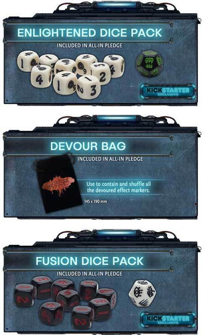 Deep Madness: Dice and Bag Bundle (Kickstarter Pre-order พิเศษ) อุปกรณ์เสริมเกม Kickstarter Diemension Games