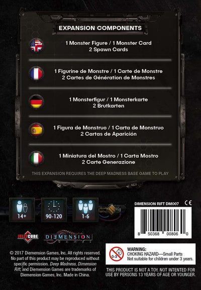 Deep Madness：尺寸裂开（Kickstarter Special） Diemension Games