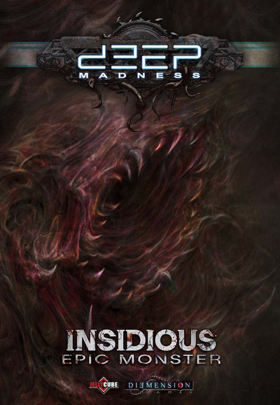 Deep Madness: Insidious Expansion (Kickstarter Special) Board Game Geek، ألعاب Kickstarter، الألعاب، توسعات ألعاب Kickstarter Board، توسعات ألعاب الطاولة، Diemension Games، الجنون العميق، الوحش الملحمي الخبيث، الألعاب Steward متجر Kickstarter Edition، نظام بدل نقاط العمل، اللعب التعاوني Diemension Games