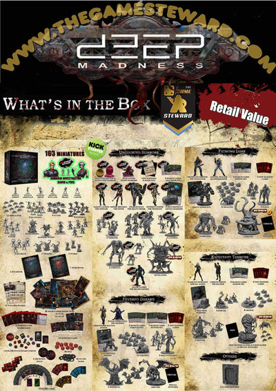 Deep Madness Investigator Pledge Second Printing (Kickstarter Special) Kickstarter Board Game Diemension Games KS000001