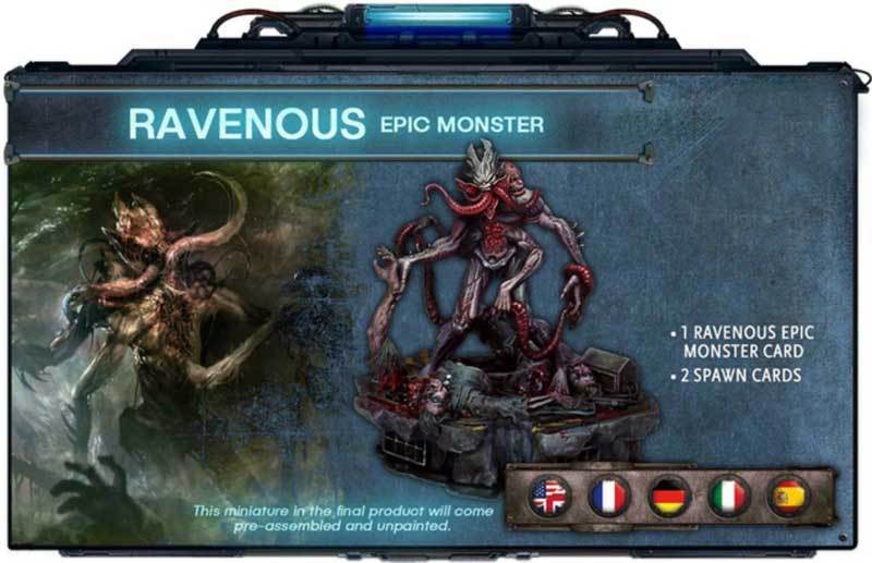 Głębokie szaleństwo: wygłodniały Epic Monster w przedsprzedaży suplement gier planszowych Diemension Games