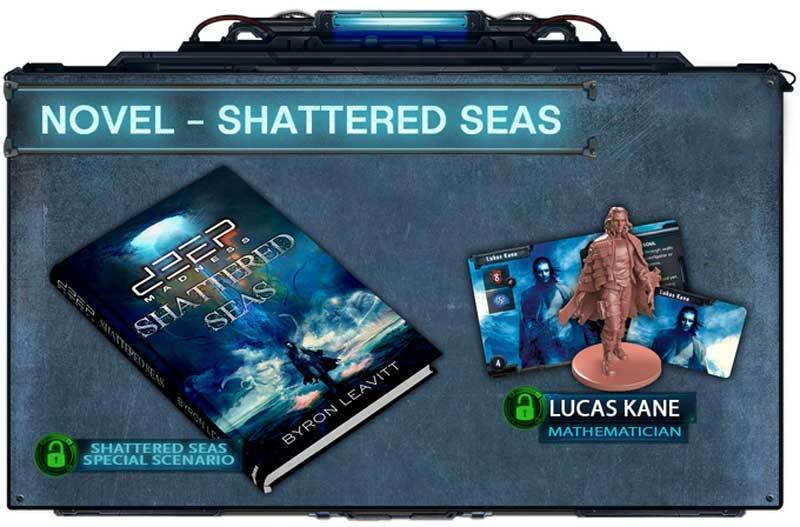 Mély őrület: Összetört Seas Regény (Kickstarter Preoder Special) Kickstarter társasjáték-kiegészítő Diemension Games
