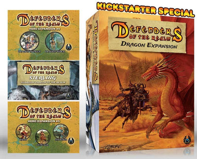Defenders of the Realm: &quot;Dragon Slayer&quot; -löfte (Kickstarter Special) Kickstarter Board Game Expansion Eagle-Gryphon Games