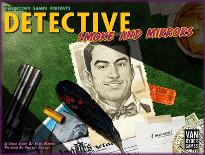 Detective: City of Angels Smoke and Mirrors (الطلب المسبق الخاص بـ Kickstarter) توسيع لعبة Kickstarter Board Van Ryder Games KS000724C