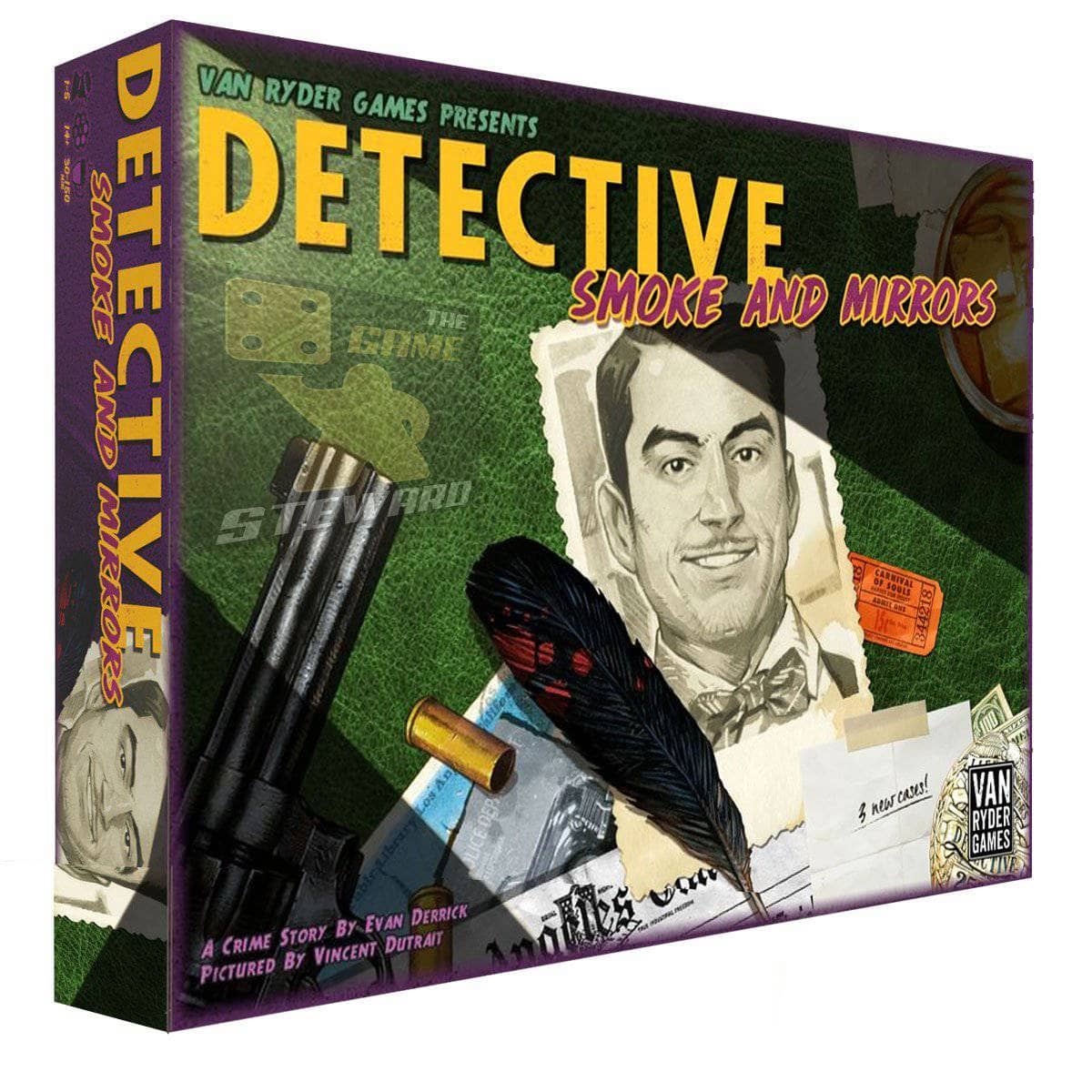 Detective: City of Angels Smoke and Mirrors (Kickstarter Pre-Order Special) Expansión del juego de mesa de Kickstarter Van Ryder Games KS000724C