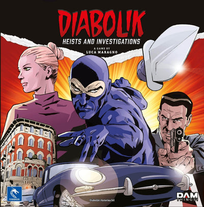 Diabolik: Überfälle und Ermittlungen Core Board Game (Retail Edition) Einzelhandelsbrettspiel Ares Games KS001270A