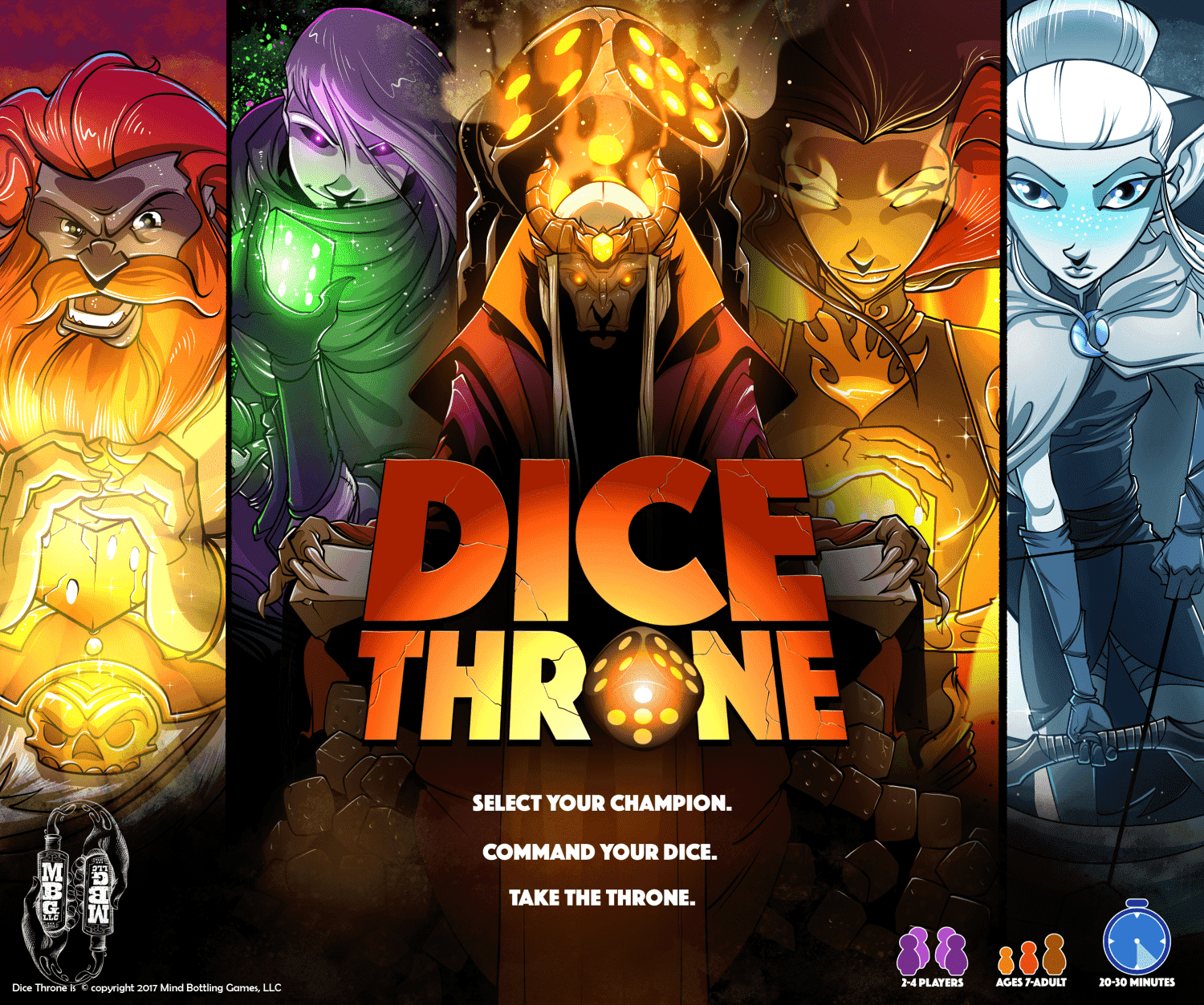 Dice Throne Core Game Plus Stretch Goals Kickstarter Board Game - The Game  Steward