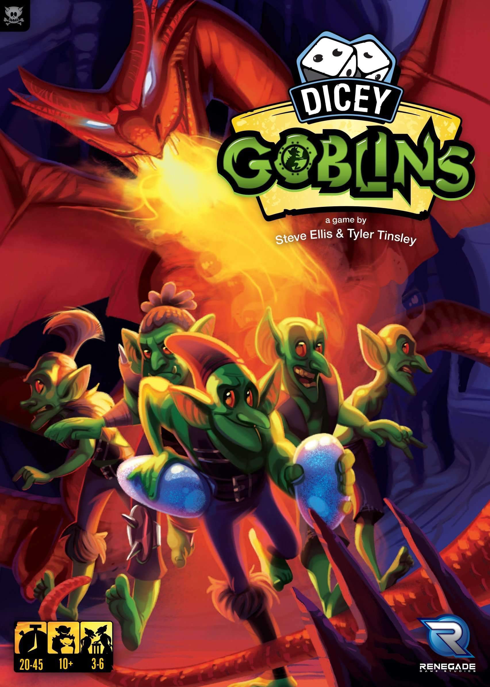 משחק קלפים קמעונאי של Dicey Goblins