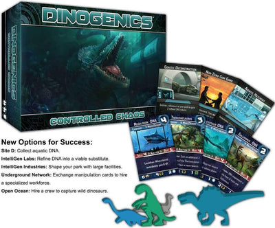 Dinogenics Plus Dinogenics contrôlé le chaos Expansion Pledge Bundle (Kickstarter Précommande spécial) Kickstarter Board Game Ninth Haven Games KS000977A