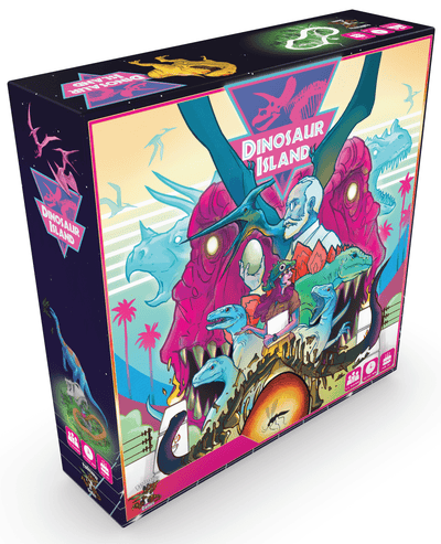 Dinosaur-saari: Extreme Edition (Kickstarter ennakkotilaus Special) Kickstarter Board Game Pandasaurus Games