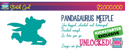 Dinosaur Island: Całkowicie płynne rozszerzenie Extreme Edition (Kickstarter w przedsprzedaży Special) Kickstarter Expansion Pandasaurus Games