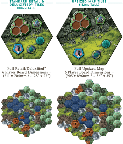 倒台：豪华版加大地图（Kickstarter预购特别节目）Kickstarter棋盘游戏 Tasty Minstrel Games