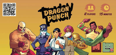 Dragon Punch Retail Card Game Level 99 Games De flesta måndagar -spel