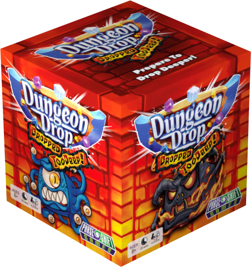 Dungeon Drop : 너무 깊은 올인 번들 (킥 스타터 스페셜) 킥 스타터 보드 게임 Phase Shift Games KS001275A