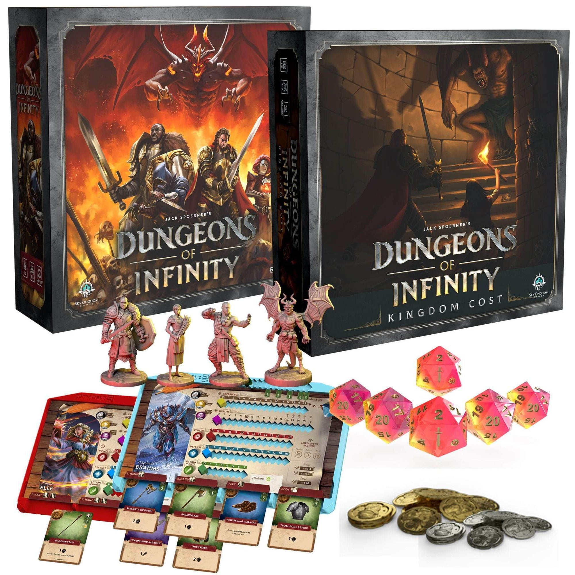 Dungeons of Infinity: Alles All-In-Bündel (Kickstarter-Vorbestellungsspecial) Kickstarter-Brettspiel Sky Kingdom Games KS001131a
