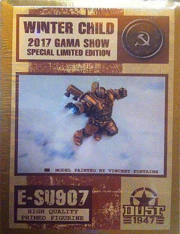 灰尘战术：冬季儿童2017 Gama Show特别限量版E-SU907雕像零售游戏配件 Dust Games