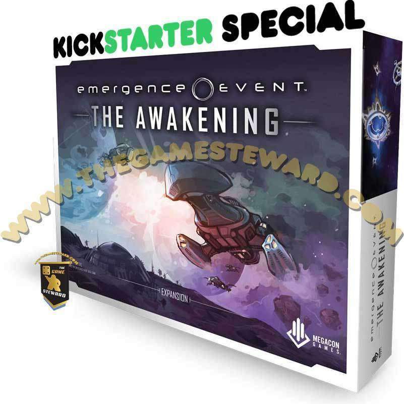 Ereignisereignis: The Awakening (Kickstarter Special) Kickstarter -Brettspiel -Erweiterung MegaCon Games