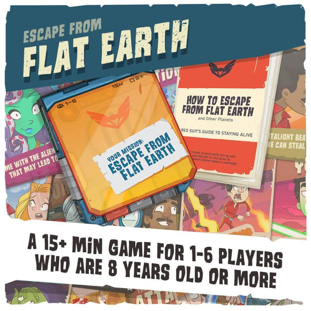 Flat Earth에서 탈출 : Core Board Game (Retail Edition) 소매 보드 게임 Giga Mech Games KS001278a