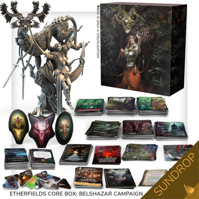 Etherfields: Dream God Collector&#39;s All-In Pledge Sundrop Bundle (Kickstarter förbeställning Special) Kickstarter Board Game Awaken Realms KS001043B