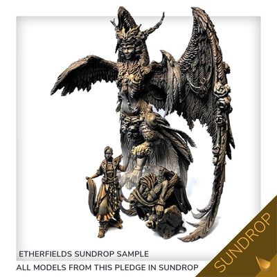 Etherfields: Dream God Collector&#39;s All-In Pledge Sundrop-Bündel (Kickstarter vorbestellt Special) Kickstarter-Brettspiel Awaken Realms KS001043B