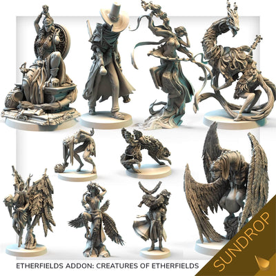 Etherfields: Dream God Collector&#39;s All-In Pledge Sundrop -paketti (Kickstarter Preder Tilaus) Kickstarter Board Game Awaken Realms KS001043b