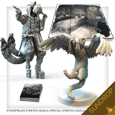 Etherfields：Dream God Collector&#39;s All-In Pledge Sundrop Bundle（Kickstarter Pre-Order Special）Kickstarterボードゲーム Awaken Realms KS001043B