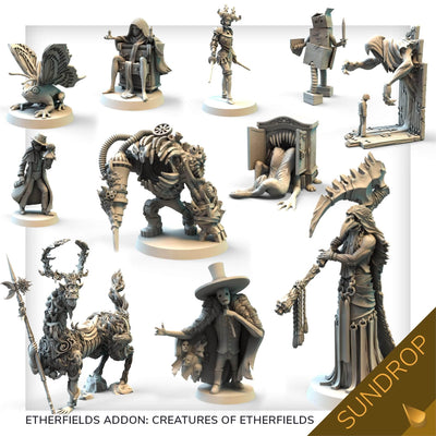 Etherfields: Dream God God All-in Docke Docking Bundle (Kickstarter Special Special) משחק Kickstarter Awaken Realms KS001043B