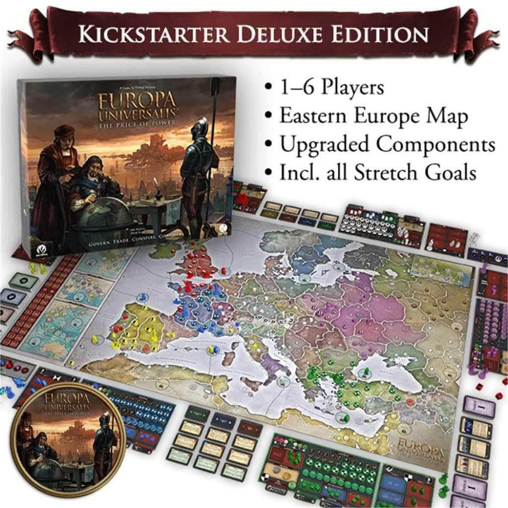 حزمة Europe Universalis: The Price of Power Deluxe Edition الكل في (Kickstarter Pre-Order Special) لعبة Kickstarter Board Aegir Games KS000989A