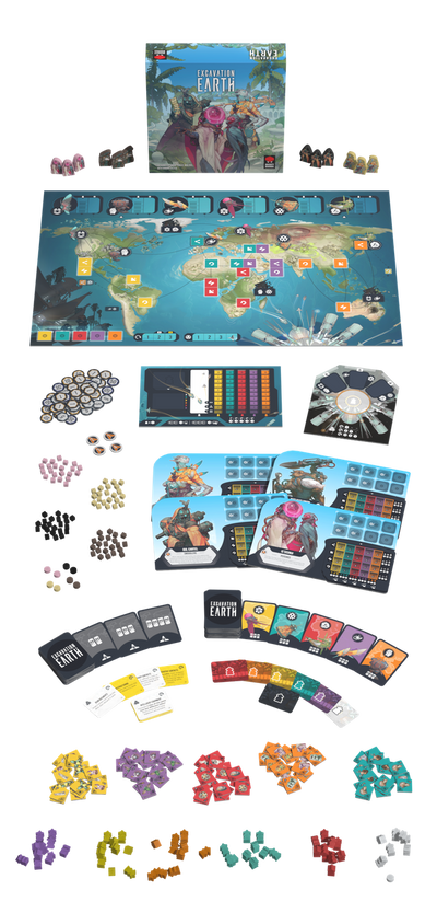 Excavation Earth: Collector Pledge Bundle (Kickstarter Special) Kickstarter Board Game Mighty Boards KS001036A