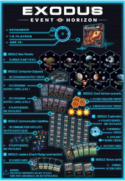 Exodus Event Horizon Expansion (Kickstarter Special) Kickstarter Board Game NSKN Games 6425453000577 KS000628A