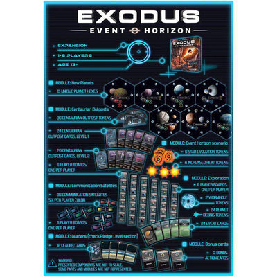 Exodus proxima centauri plus pacote de expansão de evento de evento de êxodos (kickstarter special) jogo de tabuleiro kickstarter NSKN Games